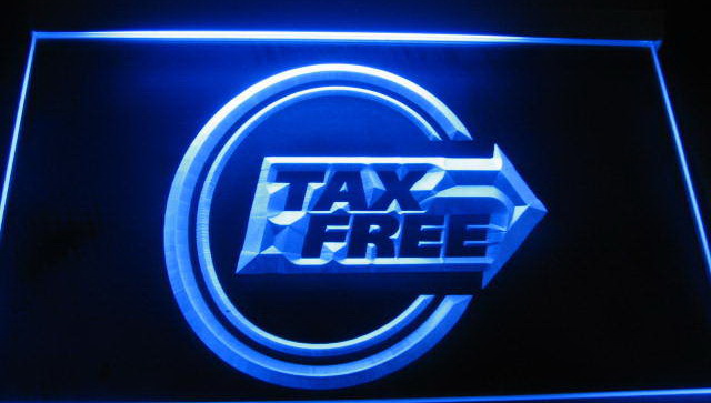 Tax Free Logo LED Light Sign